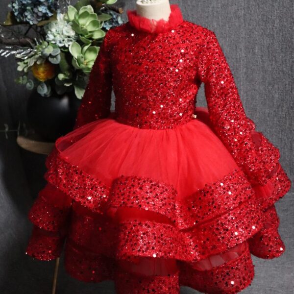 flower-girl-dress-ivory-tulle Ivory tulle flower girl dress with lace details