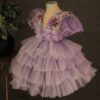 Luxury Velvet and Tulle Winter Celebration Gown for Kids