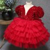 Red fairy girl dress, full of unique charm