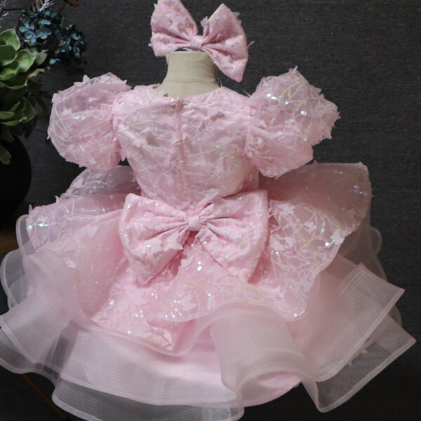 Elegant Flower Girl Dress, gauze dress, First Communion dress, Baptism dress, Blessing dress, Flower Girl dress
