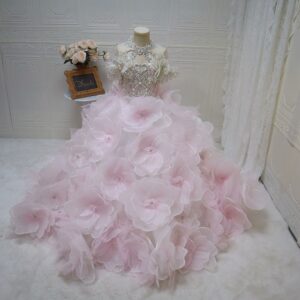 O1CN01l1b8IlTqPaH87XYu_!!64487908 Pink 3D Floral Ball Gown OffâShoulder Sparkly Beaded Luxury Quinceanera Dress LaceâUp Back Wedding Gown